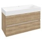 ODETTA Vanity Unit 95x50x43,5cm, chêne Alabama ODETTA Vanity Unit 95x50x43,5cm, chêne Alabama