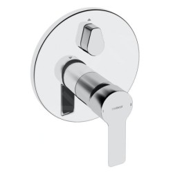 Hansa Ligna - Mitigeur de baignoire encastré, avec inverseur pour 2 sorties, chrome 83853503