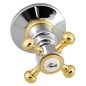 Sapho Antea - Mitigeur de douche encastré pour 2 appareils, chrome/or SET305-102