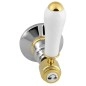 Sapho Antea - Mitigeur de douche encastré pour 2 appareils, chrome/or SET305-102