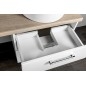 Ensemble de meubles de salle de bain VEGA, largeur 97.5 cm, chêne blanc/platin Ensemble de meubles de salle de bain VEGA, largeur 97.5 cm, chêne blanc/platin