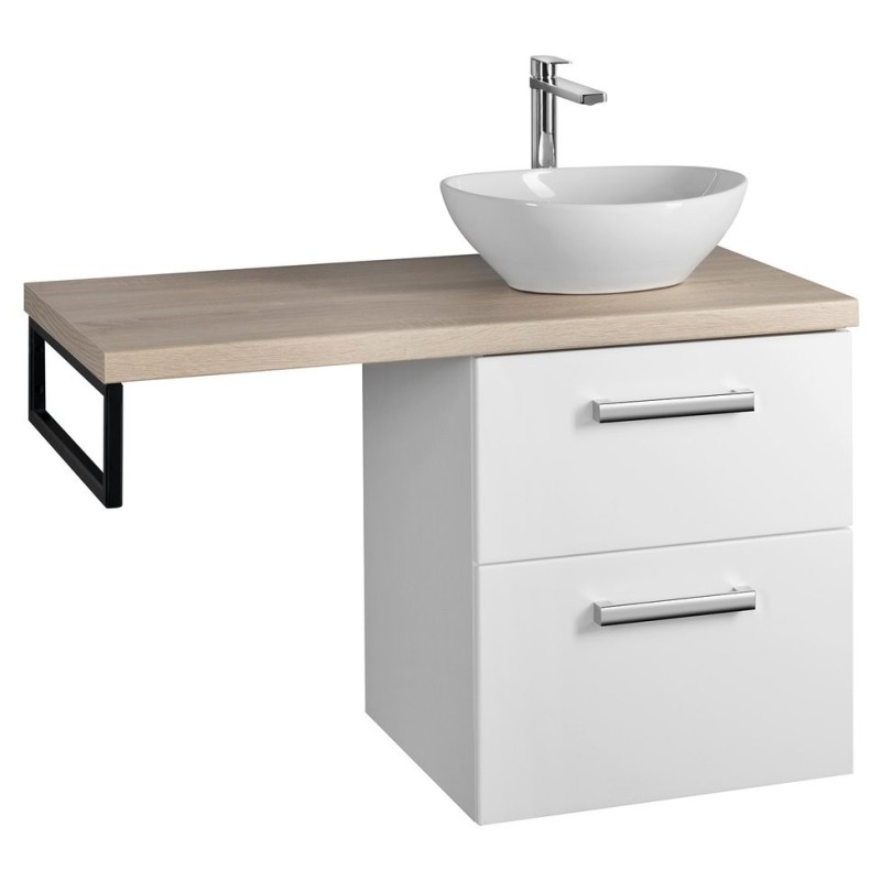 VEGA ensemble de meubles de salle de bain, largeur 97,5 cm, chêne blanc/platin VEGA ensemble de meubles de salle de bain, largeur 97,5 cm, chêne blanc/platin