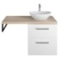 VEGA ensemble de meubles de salle de bain, largeur 97,5 cm, chêne blanc/platin VEGA ensemble de meubles de salle de bain, largeur 97,5 cm, chêne blanc/platin