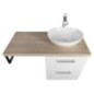 VEGA ensemble de meubles de salle de bain, largeur 97,5 cm, chêne blanc/platin VEGA ensemble de meubles de salle de bain, largeur 97,5 cm, chêne blanc/platin