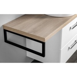 VEGA ensemble de meubles de salle de bain, largeur 97,5 cm, chêne blanc/platin