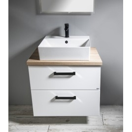 VEGA ensemble de meubles de salle de bain, largeur 72,5 cm, chêne blanc/platinum