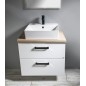 VEGA ensemble de meubles de salle de bain, largeur 72,5 cm, chêne blanc/platinum VEGA ensemble de meubles de salle de bain, largeur 72,5 cm, chêne blanc/platinum