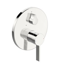 Hansa Loft - Mitigeur de baignoire encastré, avec inverseur pour 2 sorties, chrome 87723003