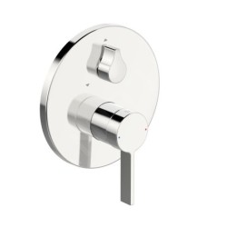Hansa Loft - Mitigeur de baignoire encastré, avec inverseur pour 2 sorties, chrome 87729003