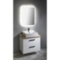Ensemble de meubles de salle de bain VEGA, largeur 82,5 cm, chêne blanc/platin Ensemble de meubles de salle de bain VEGA, largeur 82,5 cm, chêne blanc/platin
