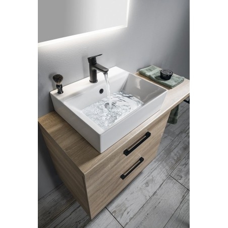 VEGA ensemble de meubles de salle de bain, largeur 125 cm, chêne platine