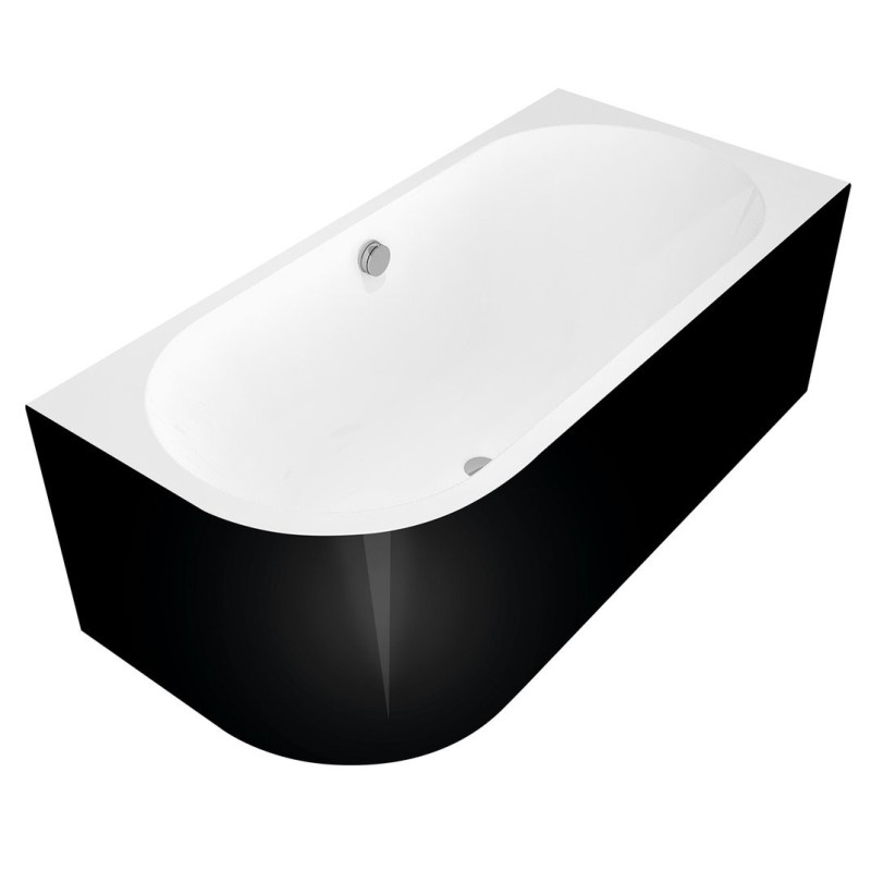 ASTRA R MONOLITH Bain asymétrique 160x75x60cm, blanc/noir ASTRA R MONOLITH Bain asymétrique 160x75x60cm, blanc/noir