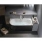 VIVA R MONOLITH Bain asymétrique 170x75x60cm, blanc/noir VIVA R MONOLITH Bain asymétrique 170x75x60cm, blanc/noir