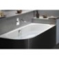 VIVA R MONOLITH Bain asymétrique 170x75x60cm, blanc/noir VIVA R MONOLITH Bain asymétrique 170x75x60cm, blanc/noir