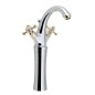 Sapho Antea - Mitigeur de lavabo avec garniture de vidage, hauteur 300 mm, chrome/doré 3272L