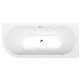 VIVA R MONOLITH Bain asymétrique 180x75x60cm, blanc/noir