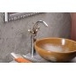 Sapho Antea - Mitigeur de lavabo avec garniture de vidage, hauteur 300 mm, chrome/doré 3272L