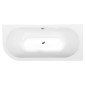 VIVA R MONOLITH Bain asymétrique 180x75x60cm, blanc/noir VIVA R MONOLITH Bain asymétrique 180x75x60cm, blanc/noir