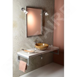 Sapho Antea - Mitigeur de lavabo avec garniture de vidage, hauteur 300 mm, chrome/doré 3272L