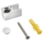 Capuchon de fin pour fixer le verre au sol, chrome