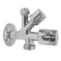 Robinet mixte 1/2 "x3/4 "x3/8", chrome
