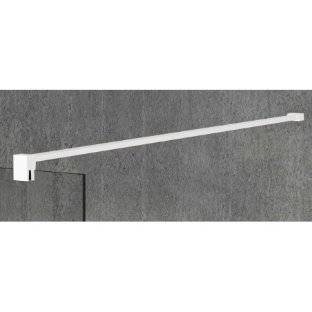 VARIO WHITE Panneau en verre de douche à une pièce, verre libre, 900 mm