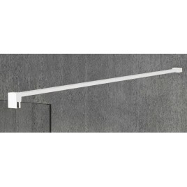 VARIO WHITE Panneau en verre de douche de 1 pièce, verre mat, 1400 mm