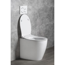 SENTIMENTI WC Pan 36x52 cm, Rimless, S-trap/P-trap, blanc