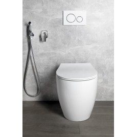 SENTIMENTI WC Pan 36x52 cm, Rimless, S-trap/P-trap, blanc