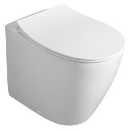 SENTIMENTI WC Pan 36x52 cm, Rimless, S-trap/P-trap, blanc