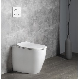 SENTIMENTI WC Pan 36x52 cm, Rimless, S-trap/P-trap, blanc