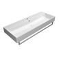 KUBE X lavabo en céramique 120x47cm, bord inférieur groud, blanc ExtraGlaze KUBE X lavabo en céramique 120x47cm, bord inférieur groud, blanc ExtraGlaze