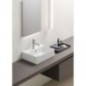 KUBE X lavabo en céramique 50x37cm, bord inférieur groud, blanc ExtraGlaze KUBE X lavabo en céramique 50x37cm, bord inférieur groud, blanc ExtraGlaze