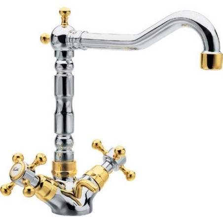 Sapho Antea - Mitigeur de lavabo avec bonde, chrome/or 3372