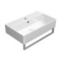 KUBE X lavabo en céramique 60x37cm, bord inférieur groud, blanc ExtraGlaze KUBE X lavabo en céramique 60x37cm, bord inférieur groud, blanc ExtraGlaze