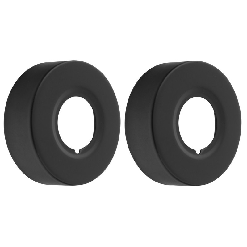 Rosette 60/24mm, hauteur 20mm, noir mat