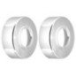 Rosette 60/24 mm, hauteur 20mm, chrome