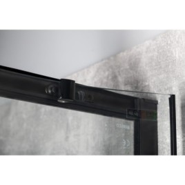 SIGMA SIMPLY BLACK Quadrant Shower Enclosure 800x800mm, R550, verre clair