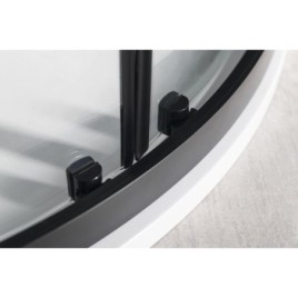 SIGMA SIMPLY BLACK Quadrant Shower Enclosure 800x800mm, R550, verre clair