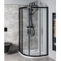 SIGMA SIMPLY BLACK Quadrant Shower Enclosure 1000x1000mm, R550, verre clair SIGMA SIMPLY BLACK Quadrant Shower Enclosure 1000x1000mm, R550, verre clair