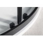 SIGMA SIMPLY BLACK Quadrant Shower Enclosure 1000x800mm, R550, L/R, verre clair SIGMA SIMPLY BLACK Quadrant Shower Enclosure 1000x800mm, R550, L/R, verre clair