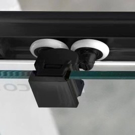 SIGMA SIMPLY BLACK Quadrant Shower Enclosure 1000x800mm, R550, L/R, verre clair