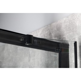 SIGMA SIMPLY BLACK Quadrant Shower Enclosure 1000x800mm, R550, L/R, verre clair