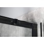 SIGMA SIMPLY BLACK Quadrant Shower Enclosure 1000x800mm, R550, L/R, verre clair SIGMA SIMPLY BLACK Quadrant Shower Enclosure 1000x800mm, R550, L/R, verre clair