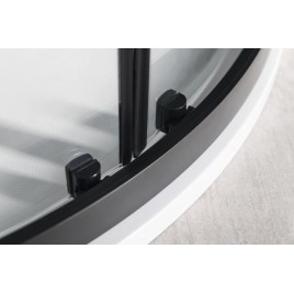 SIGMA SIMPLY BLACK Quadrant Shower Enclosure 1000x800mm, R550, L/R, verre clair