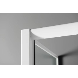 AMADEO Écran rectangulaire 1000x800mm L/R variante, verre Brick
