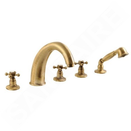 Sapho Antea - Mitigeur pour le bord de baignoire, installation à 5 trous, bronze 3316