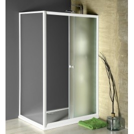 AMADEO Écran rectangulaire 1100x800mm L/R variante, verre Brick