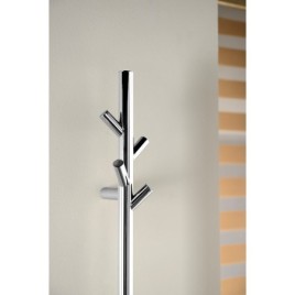 Radiateur de serviette électrique PASADOR, rond, 150x1500 mm, 30 W, acier inoxydable poli
