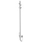 Radiateur de serviette électrique PASADOR, rond, 150x1500 mm, 30 W, acier inoxydable poli